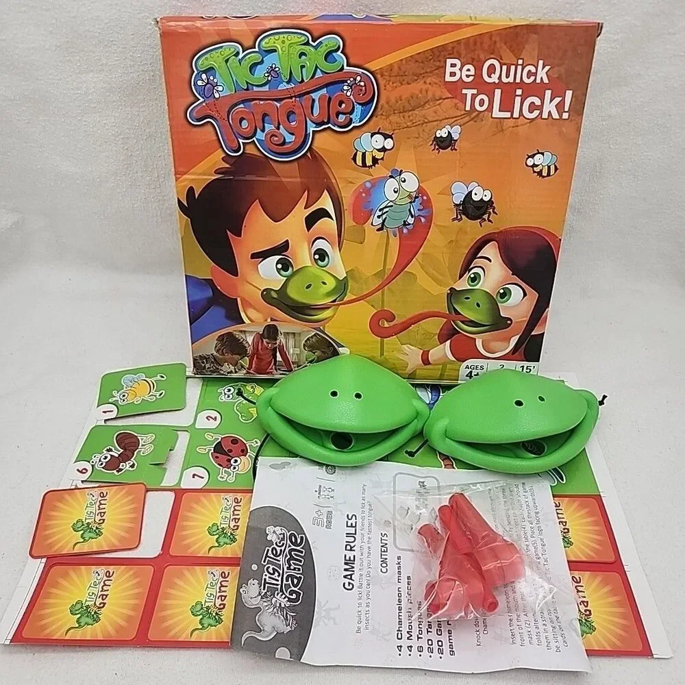 Game TIC TAC Tongue Be Quick to Lick The Bugs 4+ Family Games New Open Box